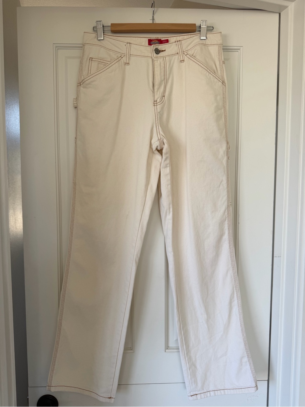 Dickies Cream Straight-Leg Women's Jeans
